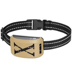 Wireless Electric Dog Fence Waterproof Pet Shock Boundary Containment System Electric Training Collar for Small Medium Large Dogs (Color: Gold, Type: ReceiverOnly)